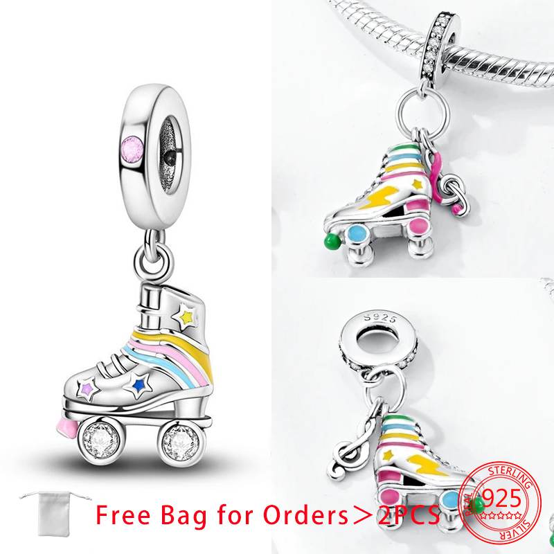 Original Shoes Series Charms Boots Flip-Flops Ballet Shoes Copper Beads Pendant Fit Women Diy Bracelet Making Jewelry Gifts