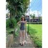 Striped Halterneck Vest Women New Versatile Slimming Sleeveless Backless Hot Girl Fashion Top