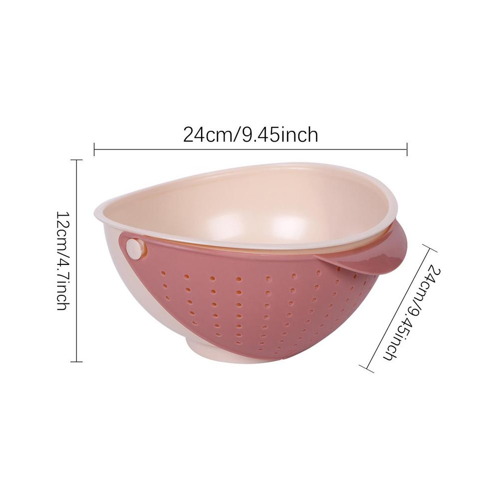 Fruit Strainer Bowl Fruit Washing Bowl Rotating Kitchen Colander With Bowl Fruit Strainer Bowl With Handle Multifunctional
