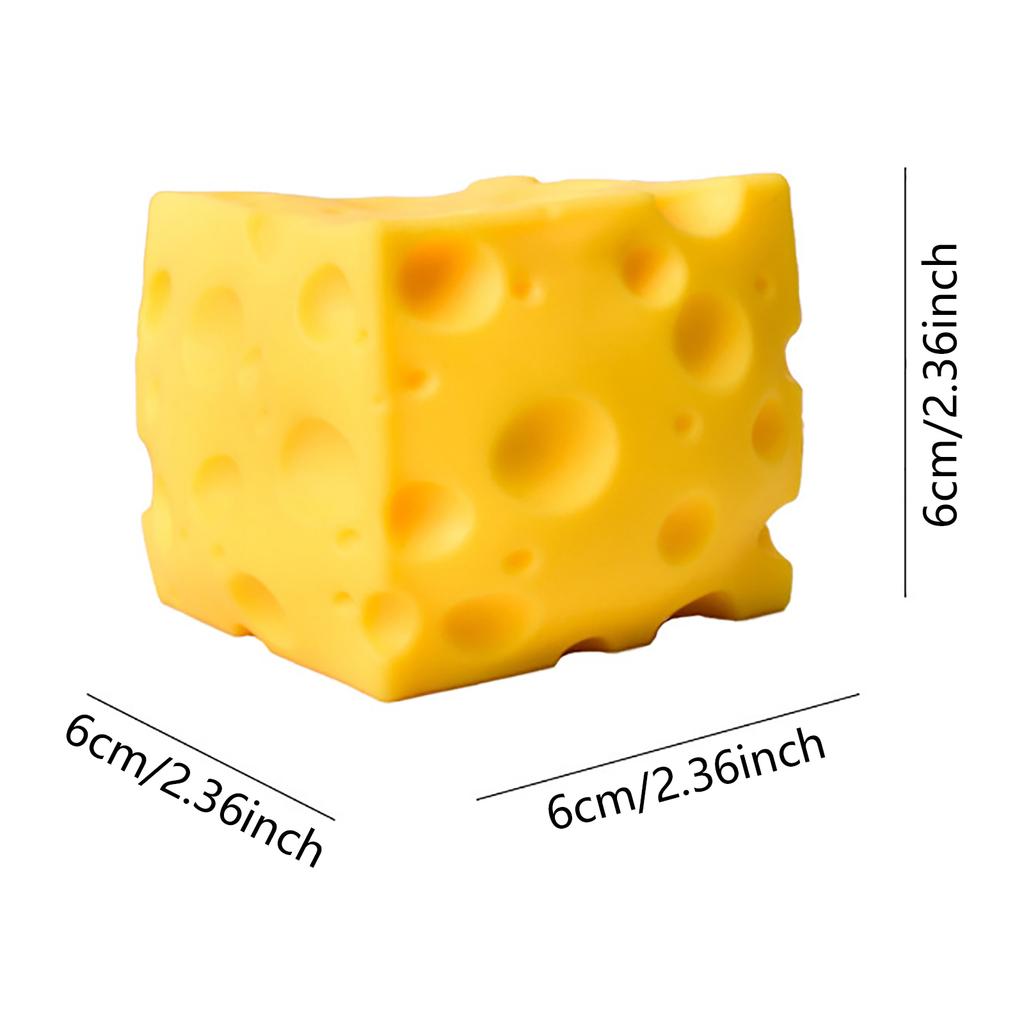 Push Bubble Yellow Cheese Stress Toy Slow Rising Soft Foam Sensory Toy For Fun And Relaxation Prospector