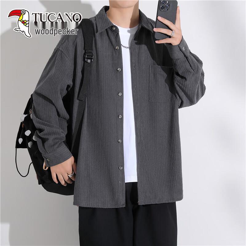 Tucano Men's American-Style Casual Long-Sleeve Shirt
