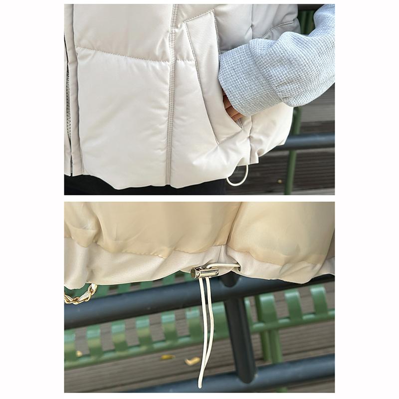 Winter Down Vest Hooded Casual Jacket Women