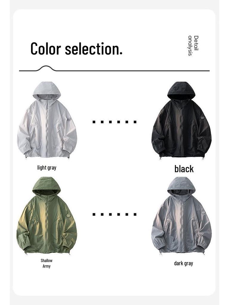 Men's UPF50+ Hooded Sun Protection Jacket - Cooling, Quick-Dry, Breathable, Lightweight Fishing Gear (2026)