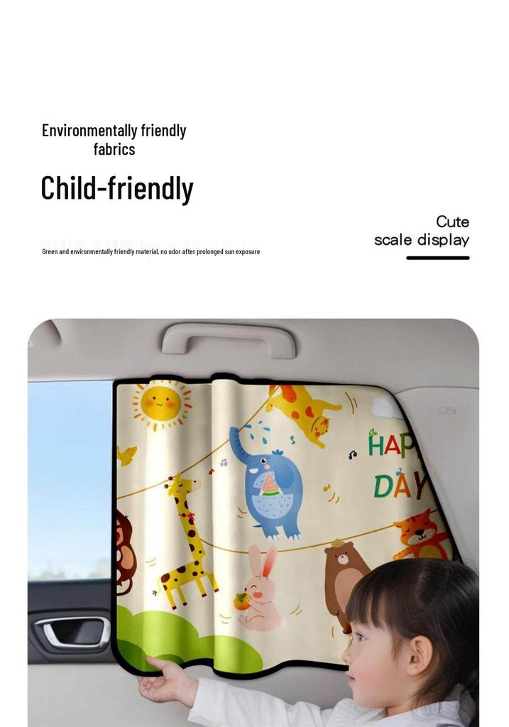 Car Privacy Blackout Curtains: Sunshade for Rear Window and Stroller