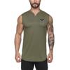 Muscleguys Youth Sports Fitness Casual Sleeveless T-Shirt Men's Wide Shoulder Vest V-Neck Slim Dailywear