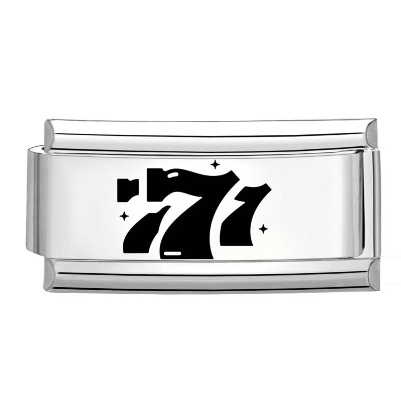 Lasergravur Klavier Herz Stern Flügel NO.7 Lippen Italienische Charm-Glieder Passen 9mm Armband Edelstahl Männer Frauen DIY Herstellung Geschenke