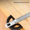 Stainless Steel Angle Protractor 12-Inch Adjustable Protractor Square  Woodworking