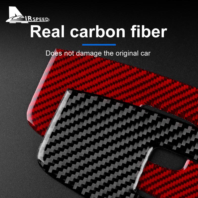 Real Carbon Fiber Car Door Window Switch Button Panel Trim Sticker For Subaru BRZ Toyota GR86    LHD RHD Accessories