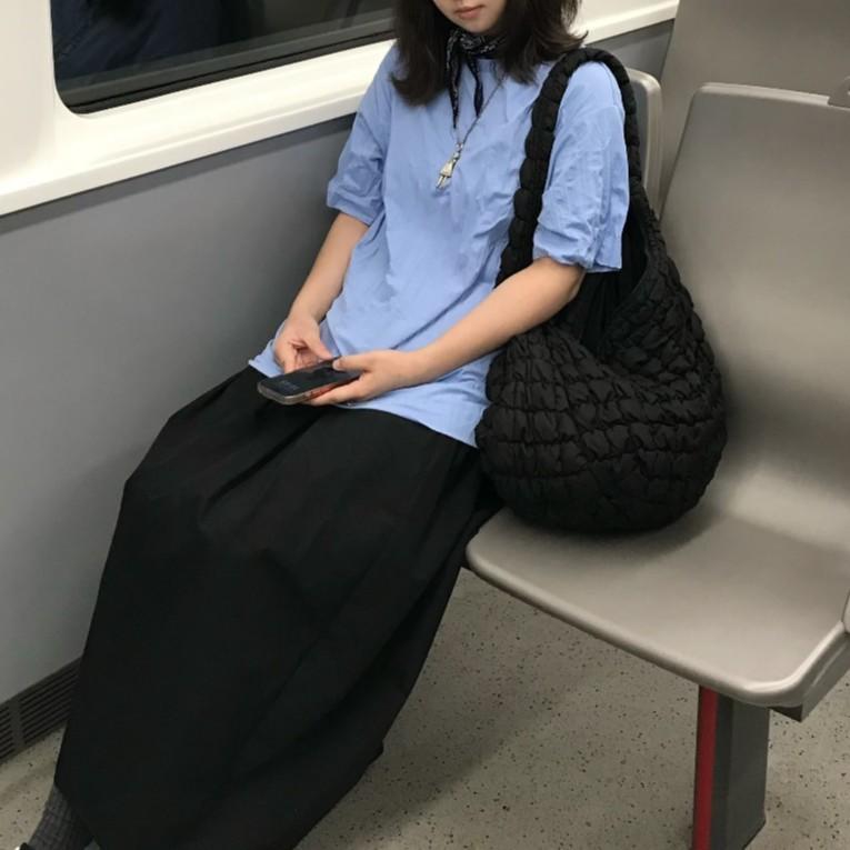 Cloud Bag Korean Version Niche Versatile Cloud Pleated Underarm Bag Casual Dumpling Bag Single Shoulder Crossbody Bag Women's Tote