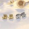 Elegant Titanium Steel Ear Studs for Women - 18K Colorfast Fashion Commuter Accessories