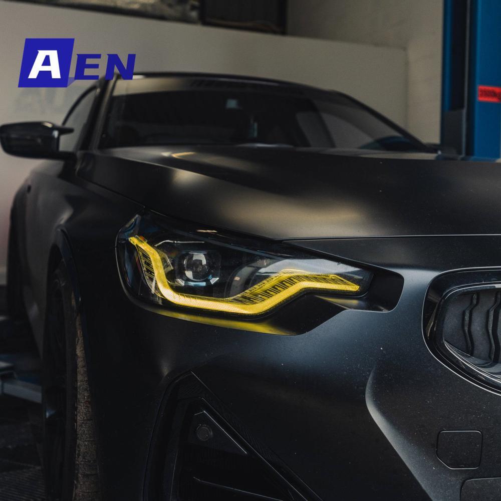 Car DRL Lemon Yellow Red For 2022 2023 BMW 2 series M2 LCI G42 G87 M240i CSL LED Blue Daytime Running Light Turn Signal Module