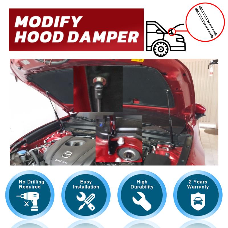 Pentru Mazda CX-30 CX30 - Capotă Față Capotă Modificare Bare cu Pistoane pe Gaz Șoc Amortizor Fibra de Carbon Arc Amortizor Suporturi Ridicare Amortizor