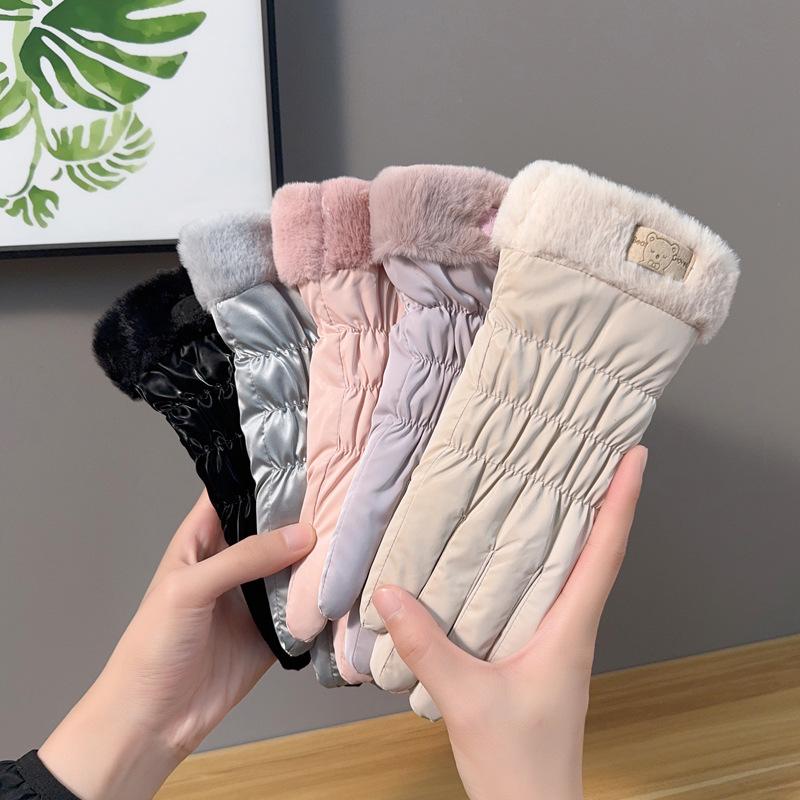 Skihandschuhe, warm, gefüttert und dick, für Herbst und Winter