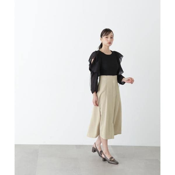 [Jill by Jill Stuart] es Series Stitched Flare Skirt