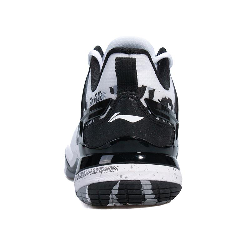 Li Ning Sound Explosion Snow Shadow Mode Bekväma Enkla Stötdämpning Halkfria Slitstarka Lågskurna Badmintonskor Herrsneaker AYTV063-1