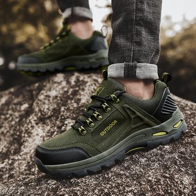Autumn and Winter Large Size Men's Outdoor Hiking Shoes Fashion Non-slip Casual Sports Shoes Low-top Lace-up Hiking Shoes