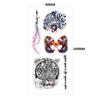 English Tattoo Sticker Feather Red Lip Totem Arm Circle Set Simulation Waterproof Tattoo Sticker
