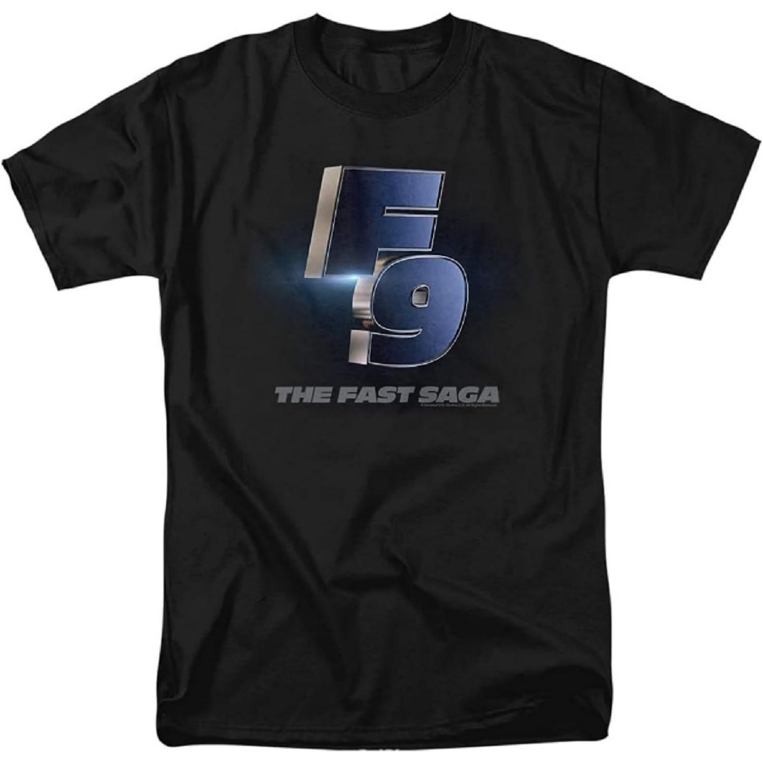 

LOGOVISION F9 The Fast Saga The Fast and The Furious 9 Logos Unisex Adult T Shirt Collection XXXXXL чорний