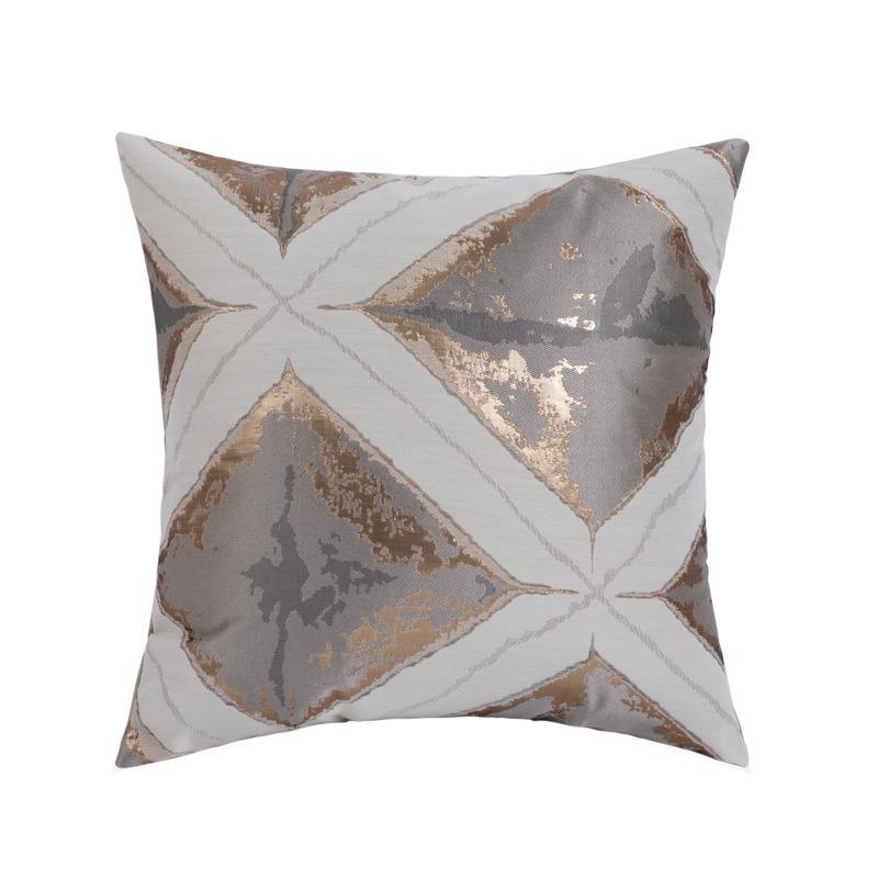 Luxury Black Gray Pillow Covers Minimalist Sofa Cushion Cases Elegant Backrest Pillow Covers Fashionable Throw Pillowcases