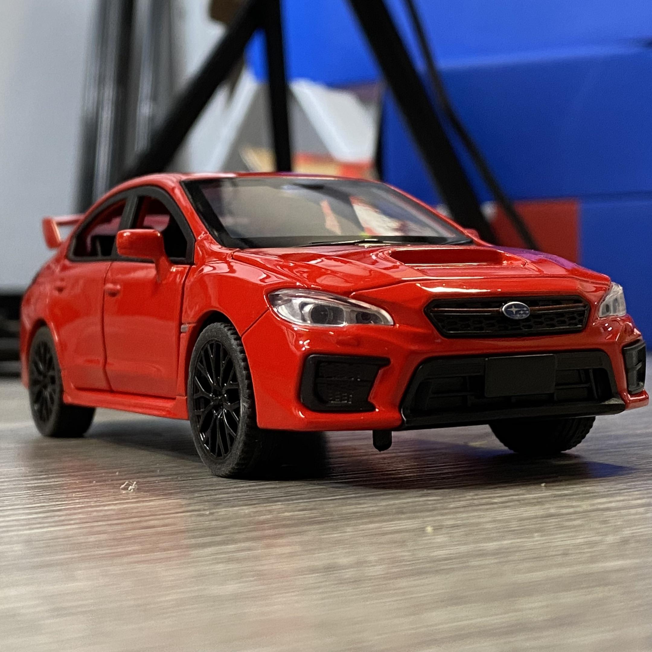 

JDM 1:30 Subaru Impreza WRX STI 2020 Supercar Alloy Diecast Model Car Mini GT Hobby Pull Back Birthday Present With Children Boy красный
