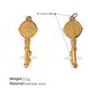 Exquisite And Compact Diy Key Pendant Stainless Steel Gold-Plated Cute And Diverse Styling Accessories