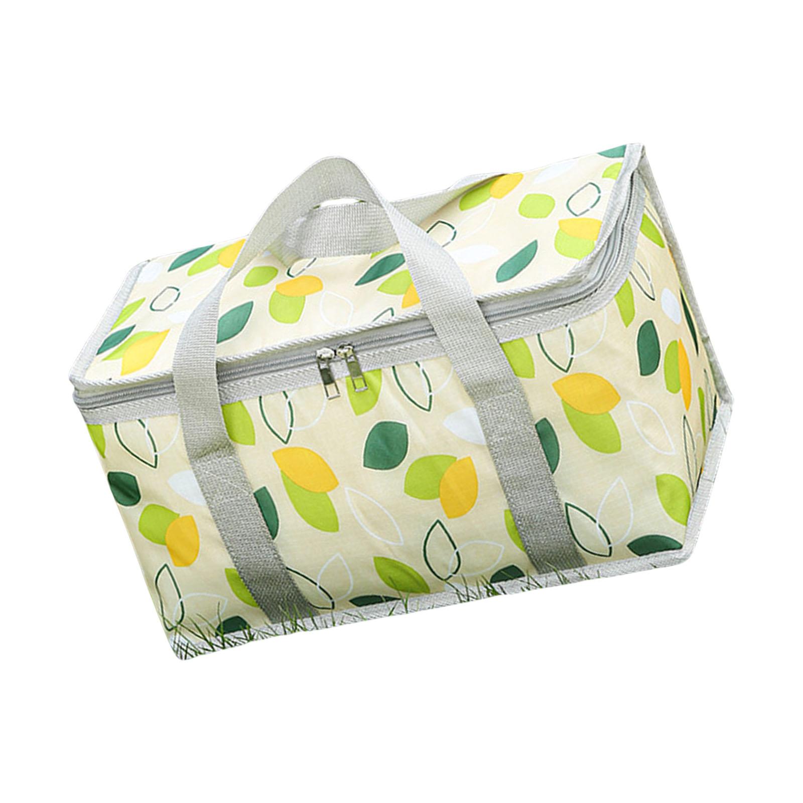Reusable Beach Coolers Bag Insulated Picnic Basket Coolers Bag Drink Carriers Insulated Bags for Camping Meal Delivery