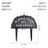 Pastoral Style Placard Cast Iron Garden Signage Iron Art Puppy Sign Lawn Horticulture Decoration Yard Lawn Signs Outdoor Decor