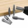 6-Piece Wood Carving & Root Milling Rotary File Set for Woodworking