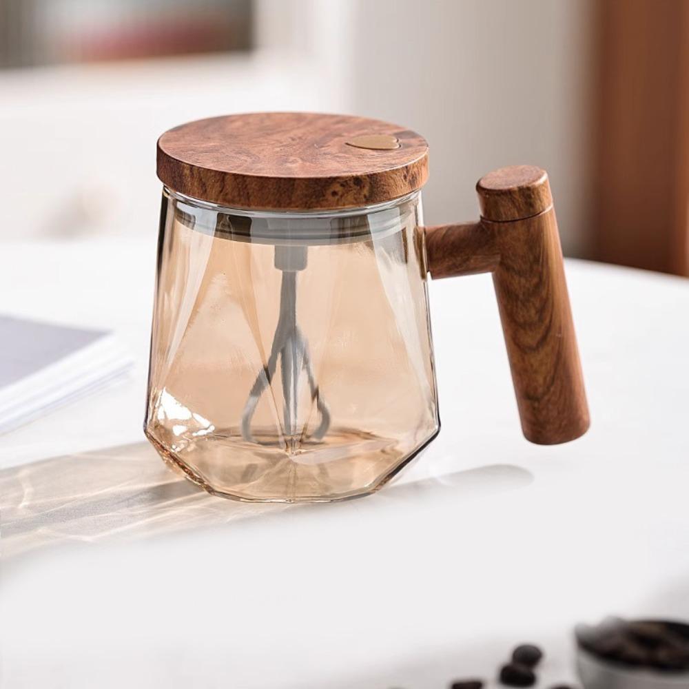 

400 мл Легкая электрическая кружка с самоперемешиванием, стеклянная чашка для кофе/молока/протеинового порошка B