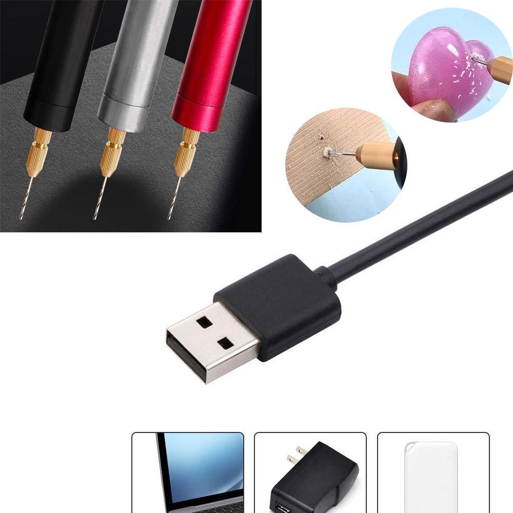 Micro Jewelry Making Engraving Pen Electric Grinder USB Drill Metal Hole Punch Machine Electric Hand Drill DIY Drilling