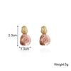 Korean Style Pink Waterdrop Stud Earrings For Women Fashion Romantic Sweet Jewelry Accessories Brincos Girl Gift