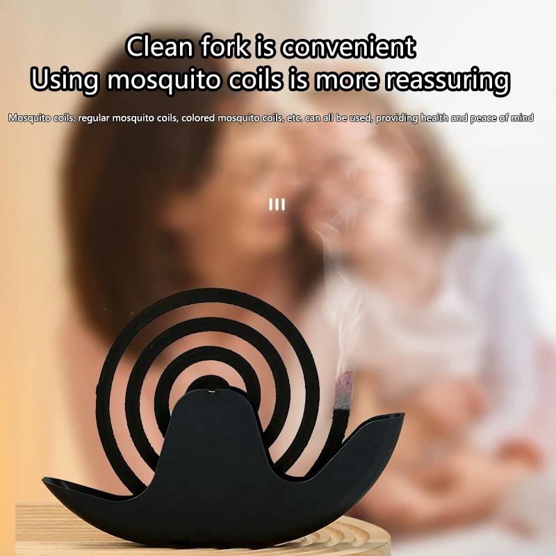 1Pc Snails Mosquito Coil Holder With Tray Nordic Style Spiral Summer Day Plastic Mosquito Repellent Incenses Rack Plate Home