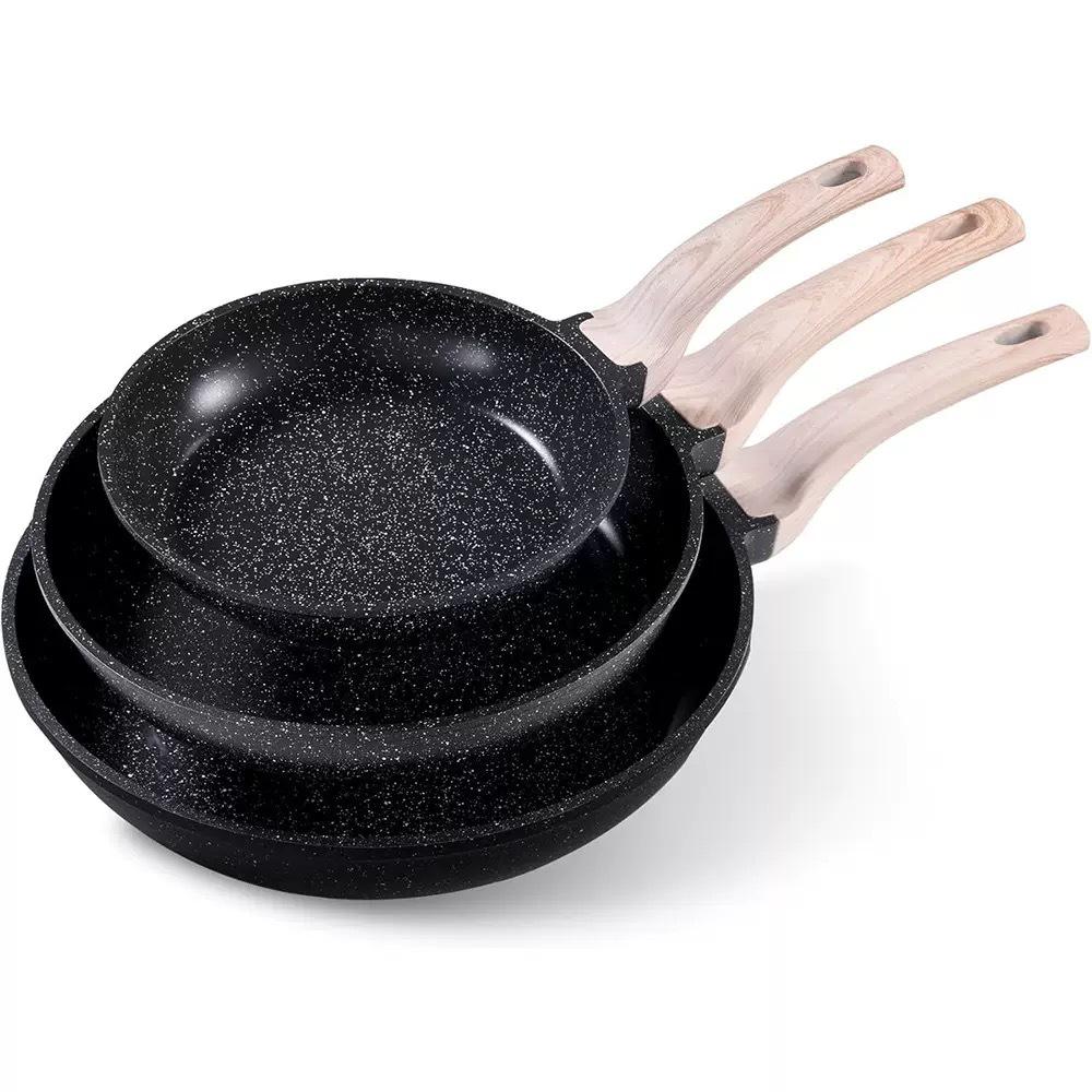 Non-Stick Multi-Functional Frying Pan with Maifan Stone Coating for Electric Stoves