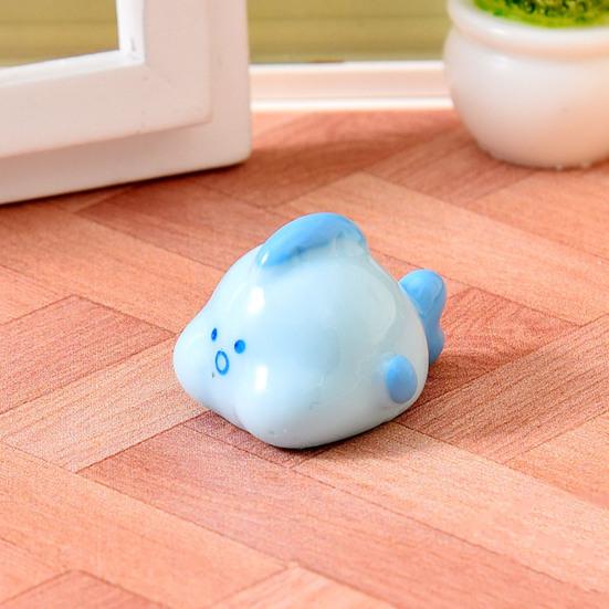 Mini Resin Ocean Animals Figurine Tiny Marine Creatures Ornaments for Garden Micro Landscape DIY Fish Tank Aquarium Planter Pot Dollhouse Decor