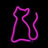 Neon Led Kot Różowy Bat + Usb Flne04 Forever Light
