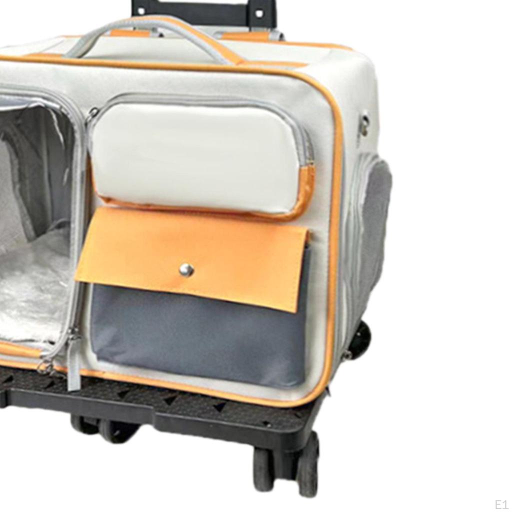 Katzenreisetragetasche Transport Tragbar mit Rad für Kleine Hunde Katzen
