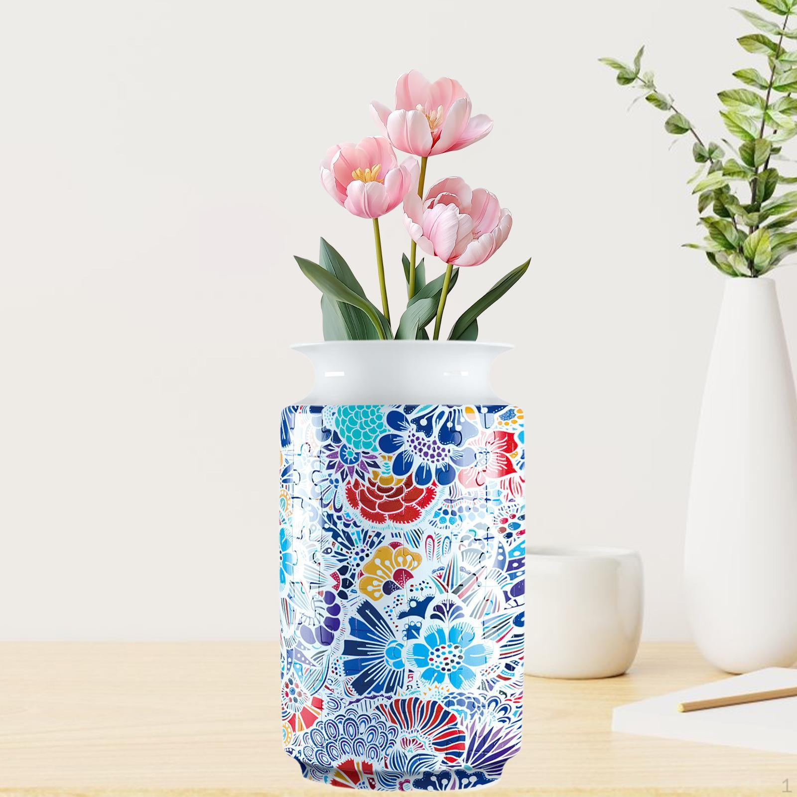 

3D головоломка ваза для цветов декоративный горшок декор вечеринка коллекция креативный праздничный подарок простой Abstract Pattern