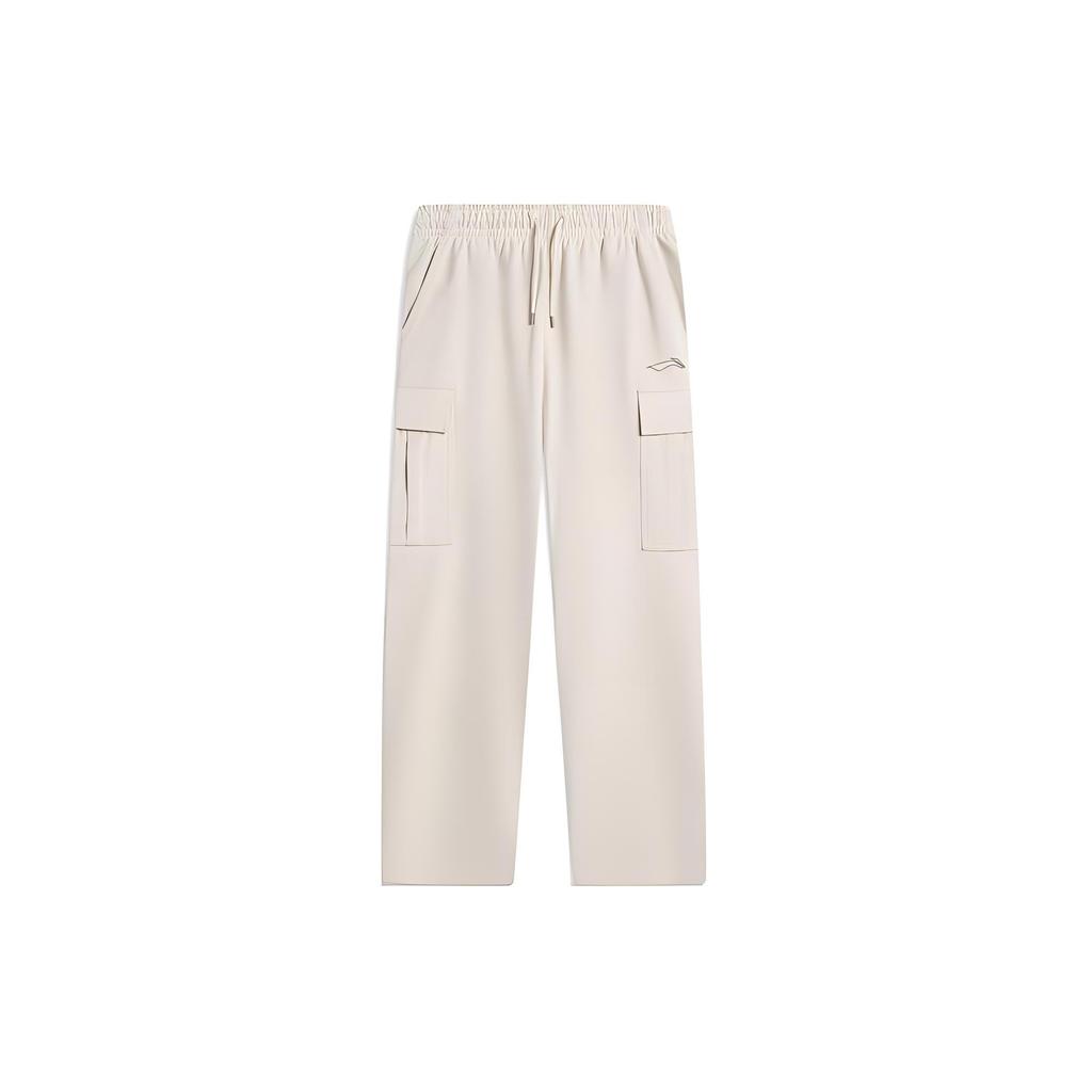 Li Ning Knitted Sweatpants Men's Sand Gravel Gray AKLU131-3