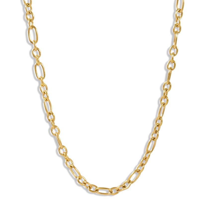 Stainless Steel Flat Hammer Long Cross Necklace Titanium Steel Flat Wire Long Cross Chain Necklace Long O-Chain Accessories