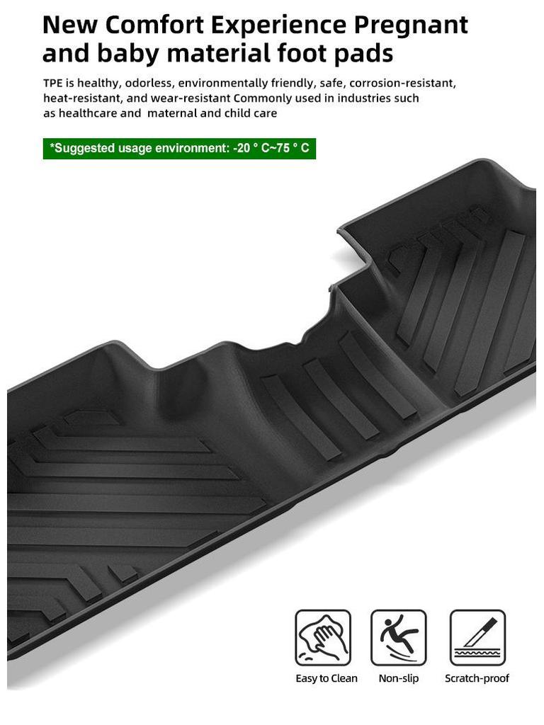 MG3 RHD Car Floor Mats (2023-2025), TPE Material