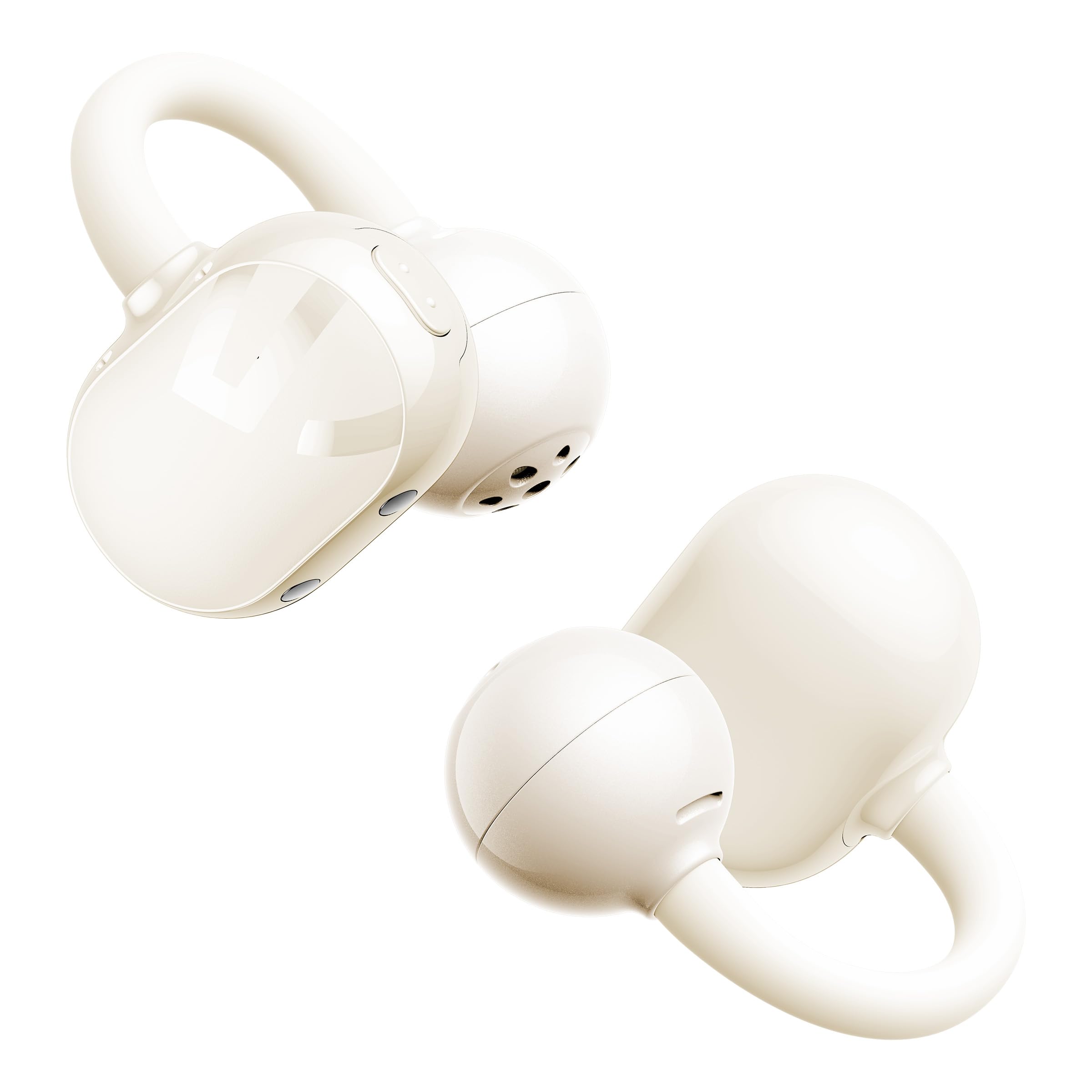 

SOUNDPEATS UU Wireless Earbuds with Ear Up to 30 Hours of Fast Bluetooth Dedicated IPX5 Ear No Ear SoundPEATS POP Clip Open-Ear Cuffs, Multi-Point бежевий