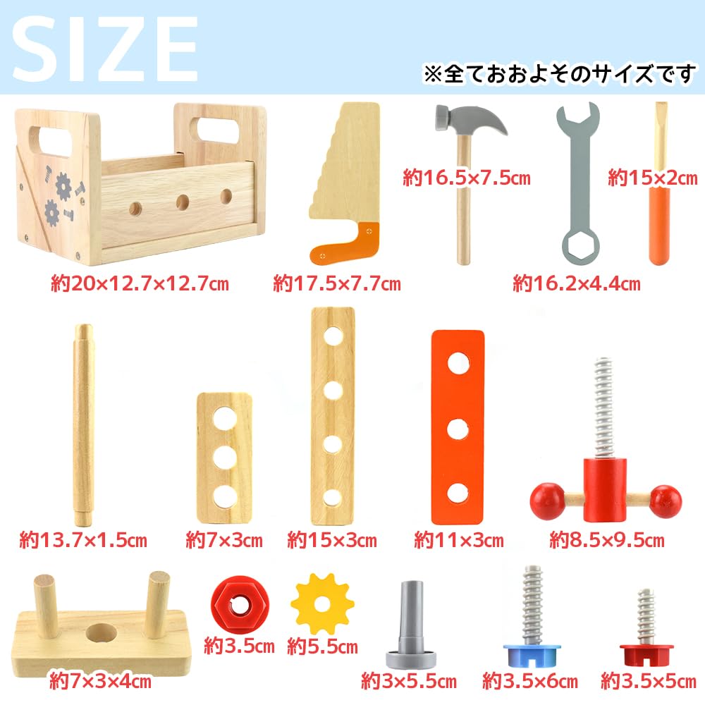 Exciting DIY Experience with This Tool Set for and Brain A Great Birthday or Christmas Crafting, Screwing, Nuts, Nailing, Montessori, Educational,