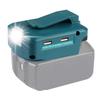 For Makita 14.4V/18V Lion Battery Dual USB converter Port with LED Light Spotlight Outdoor Flashlight for Makita Batteries