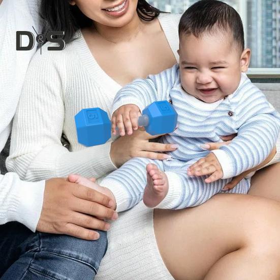 1 pár dětských mini činek, dětské cvičební činky, bezpečné silikonové ruční činky, hračka činka pro děti, fitness, fyzický rozvoj