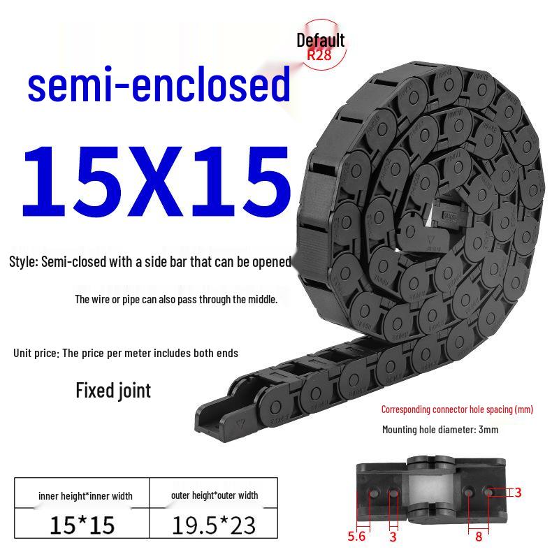 Silent Dustproof Nylon Cable Raceway Bridge for 3D Printing