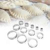 12PCS Rolled Edge Dough Cutter Mold Food Grade Dessert Mold Mousse Mold  Dessert Preparation