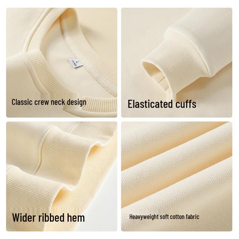 Jeanswest Men's Loose Fit Round Neck Sweatshirt