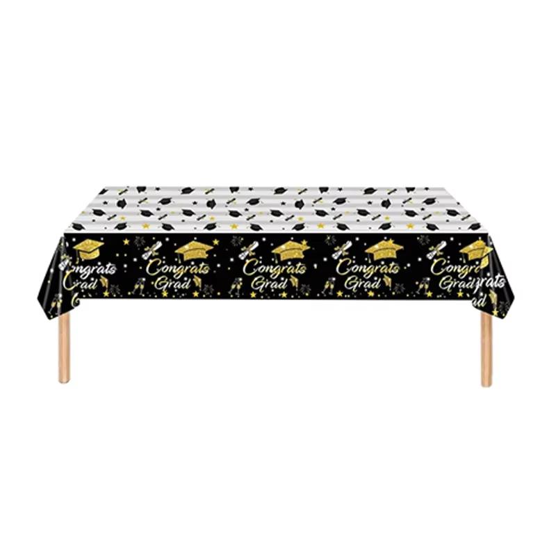 Congratulations Graduation Party Tablecloth 2026 Decorative Grad Table Cover Supplies Grad Party Decoration Banner
