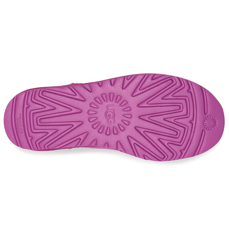 UGG Botas de Nieve Cortas Cómodas Simples Botas de Mujer Rosa Morado 1116109-PRBY