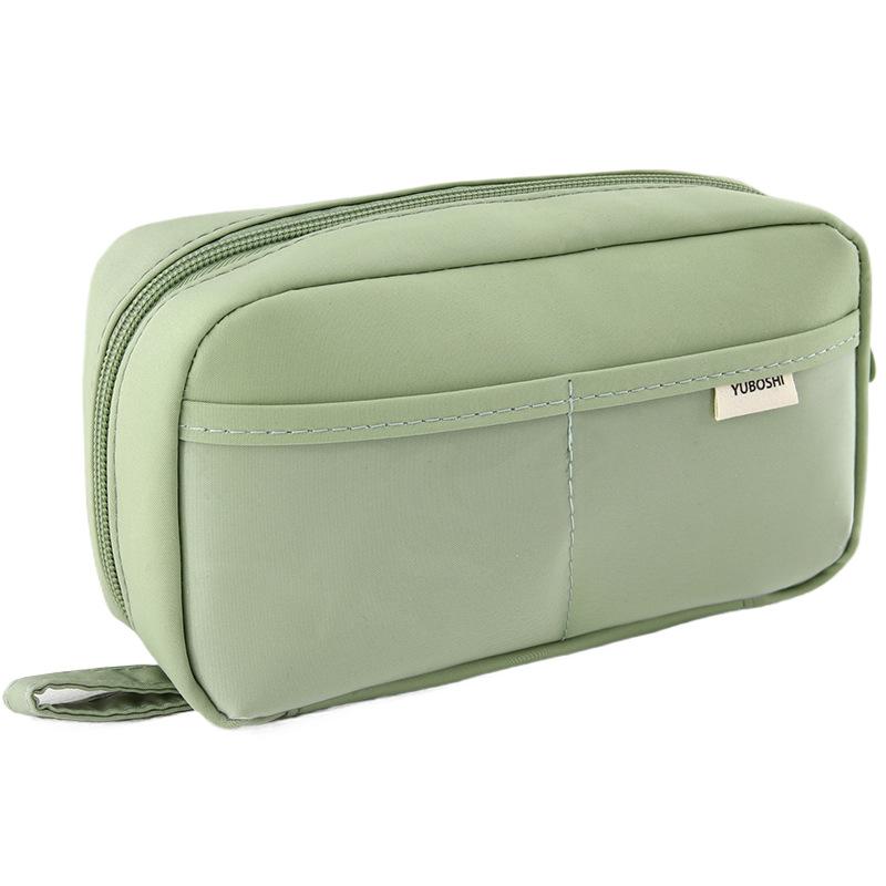 Creative Simple Pencil Bag Three-dimensional 180° Opening Pencil Box Dopamine Color Match Student Cute Stationery Storage Bag